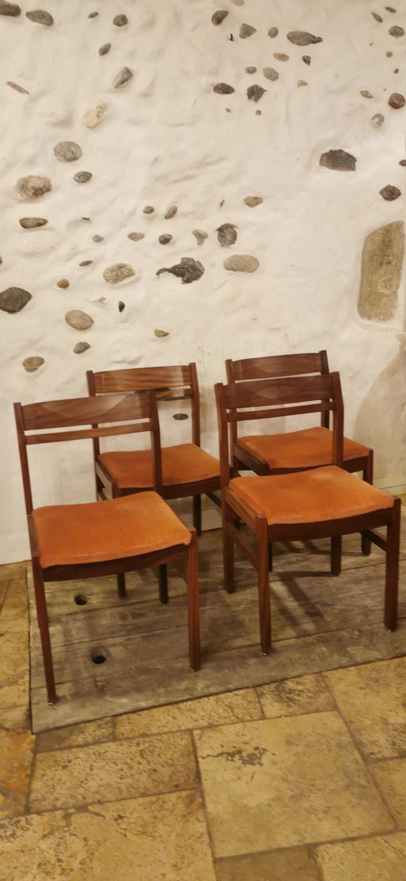 Set of 4 Danish Scandinavian chairs