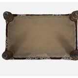 Turkish Handwoven Kilim Tribal Footstool Pouf