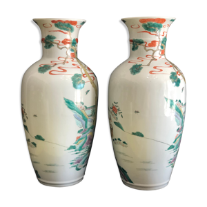 chine paire de vases