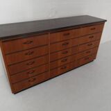 Classeur de magasin vintage des années 1950