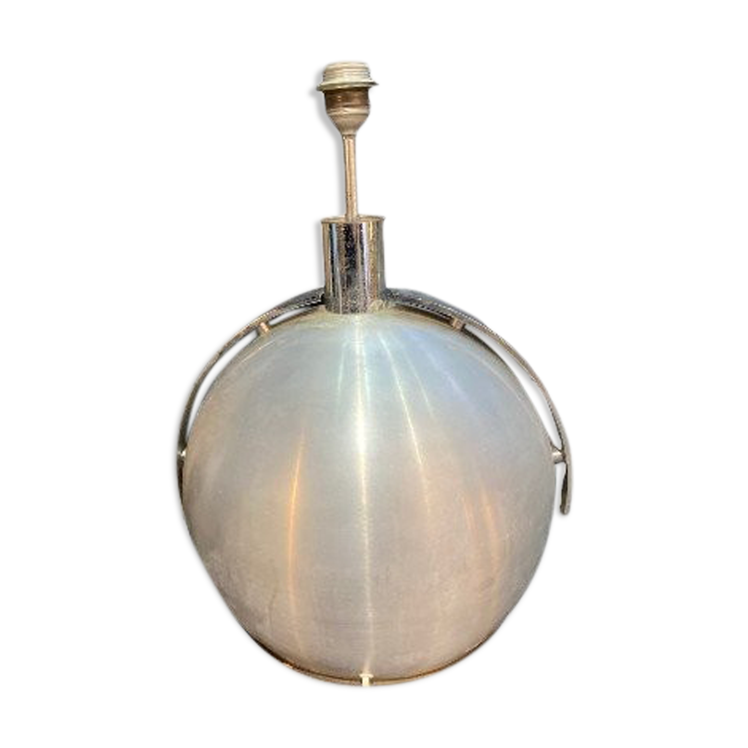 Kappa modernist lamp brushed steel circa 1960-1970 midcentury