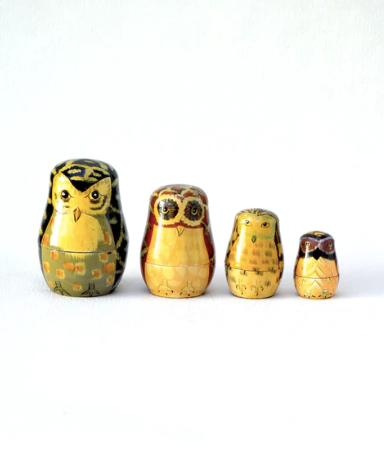 Matryoshkas Wooden owls