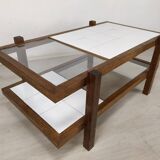 Vintage coffee table double trays