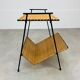 Side table rattan metal 50s, door review