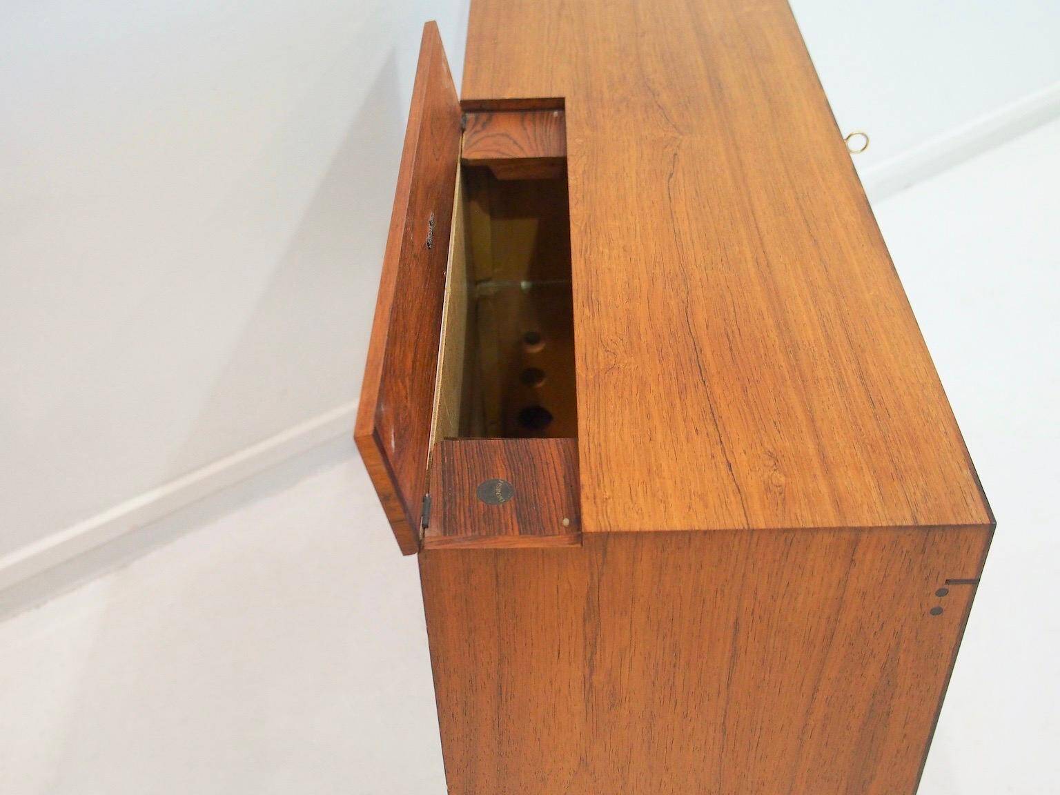 Meuble TV danois en bois du milieu du 20e siècle