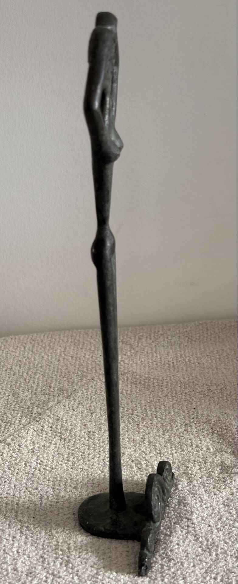 Vintage 1960s Mid-Century Modern Oxidized Bronze Aphrodite Statue