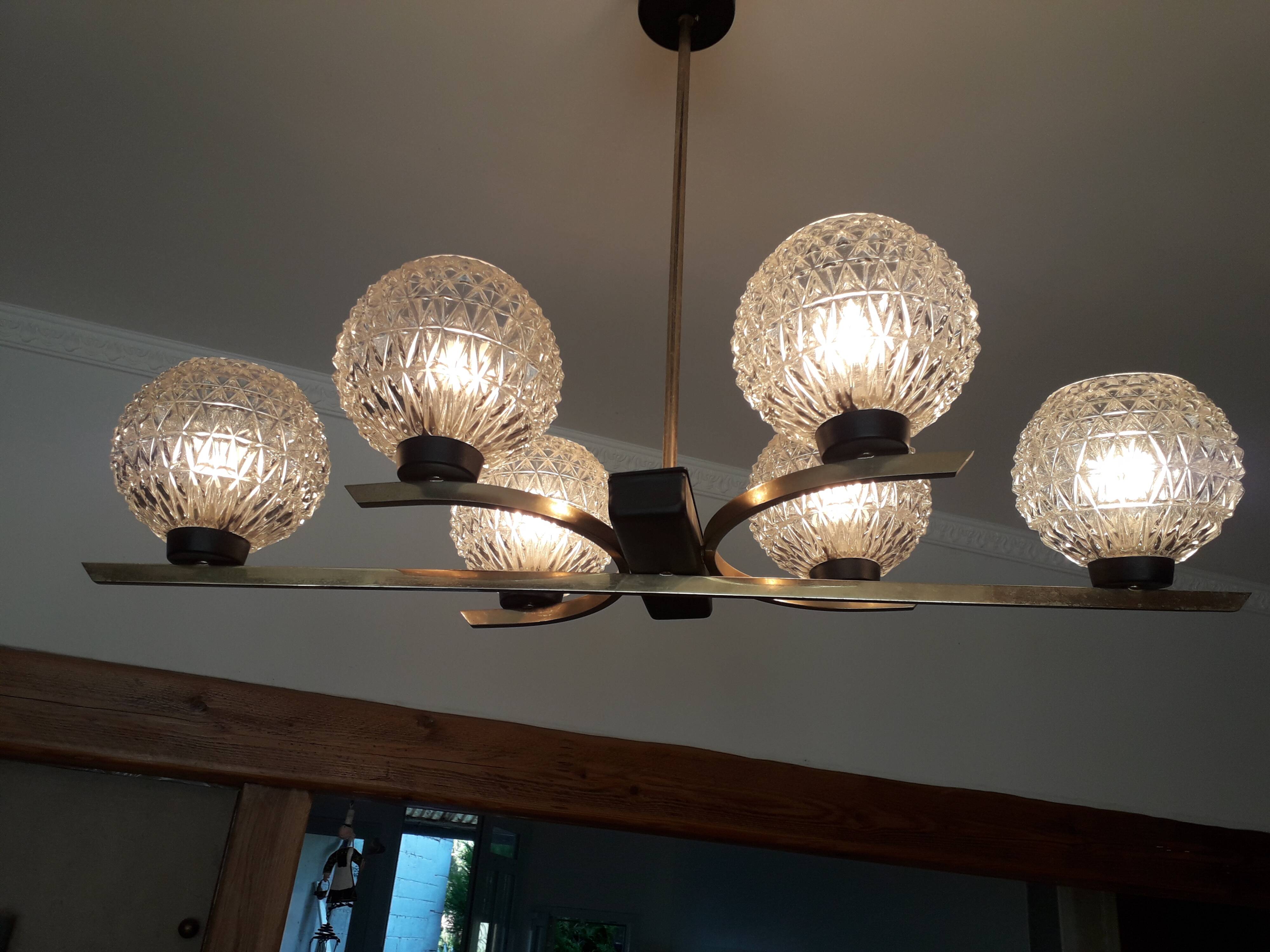 Vintage Arlus chandelier 50/60s