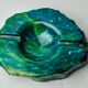 Turquoise alabaster ashtray by Romano Bianchi, Italy, 1970