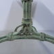 Art nouveau bistro table with cast iron frame
