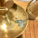 Pair of brass candlesticks