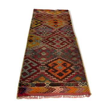 Tapis kilim turc vintage  103 x 43 cm