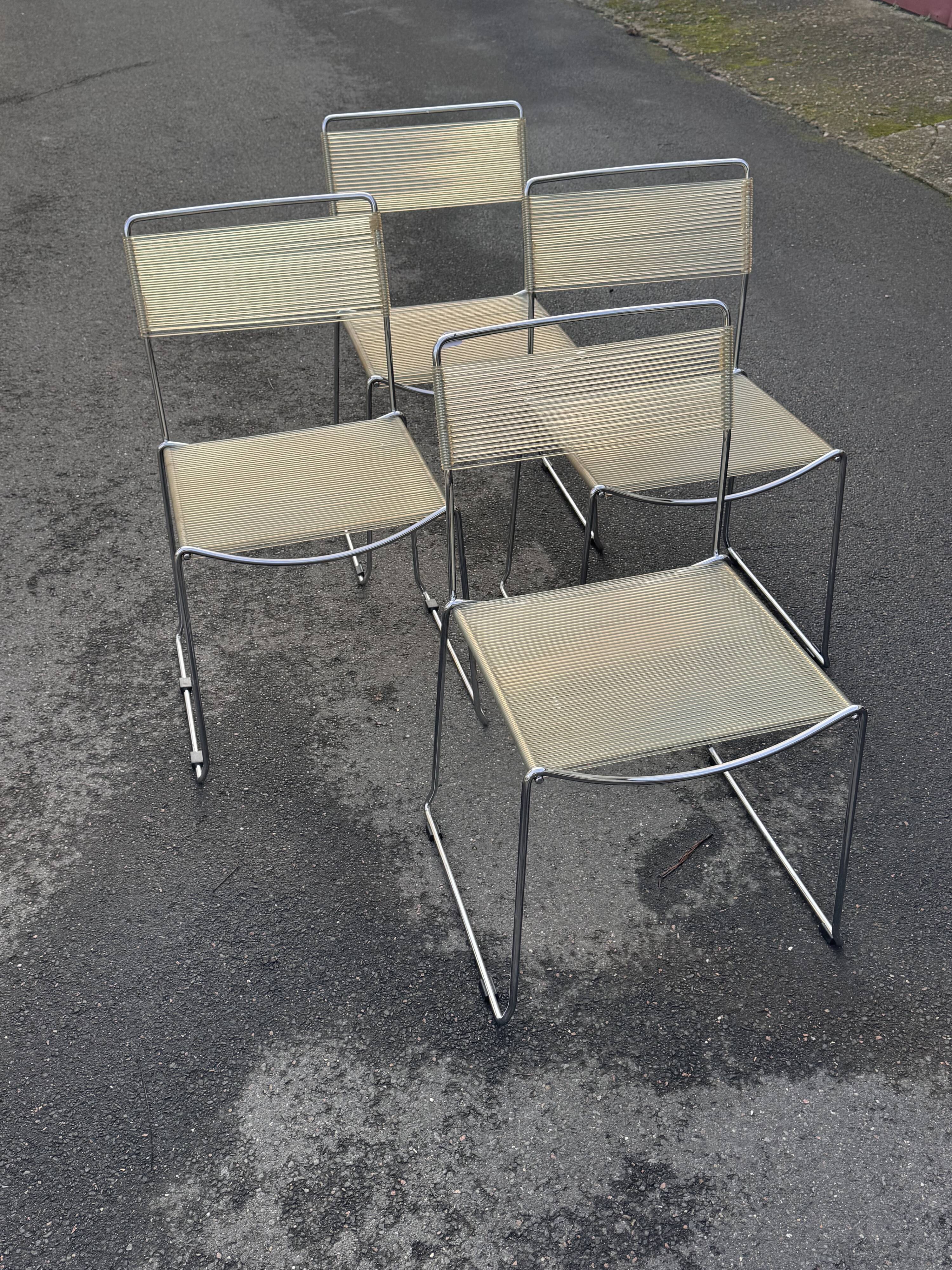 Set of 4 Spaghetti chairs - Giandomenico BELOTTI