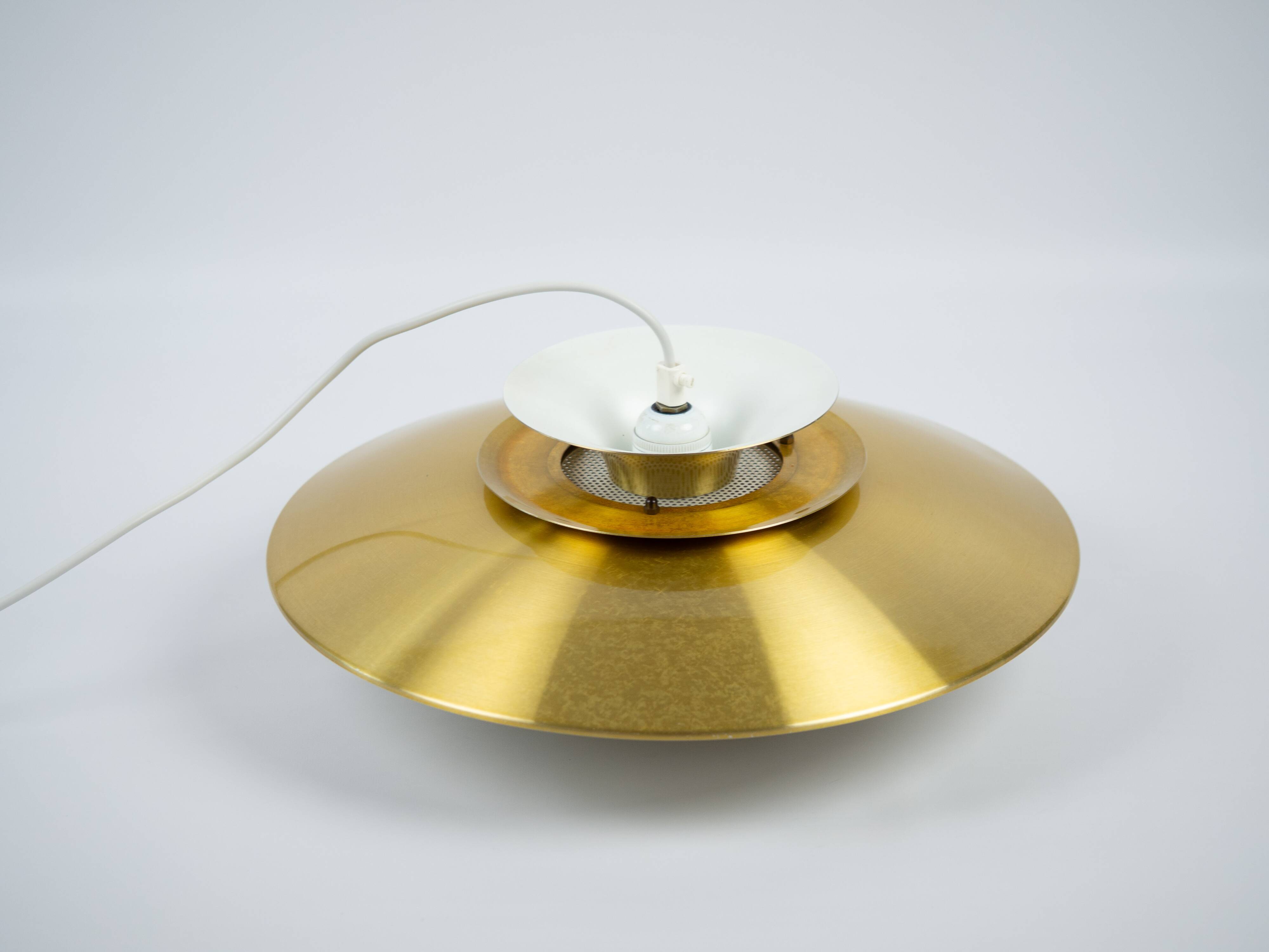 Danish vintage Roma2 pendant lamp by Junge, 1980s
