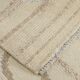 Turkish Cream & Brown Modern Vintage Rug, 179x273Cm