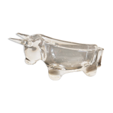empty pocket/animal ashtray in Vannes crystal: Taurus