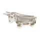 Vide poche cendrier animal en cristal de VannesLe Taureau