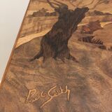 Table art nouveau marquetee paul guth