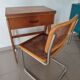 Bureau console vintage pieds compas