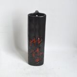 Black abstract vase