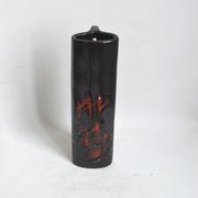 Black abstract vase