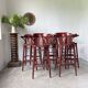 Set of 8 high bistro stools