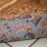 Vintage indian carpet tabriiz handmade 126cm x 188cm 1960s, 1c736