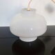 Suspension champignon vintage globe opaline blanche années 70