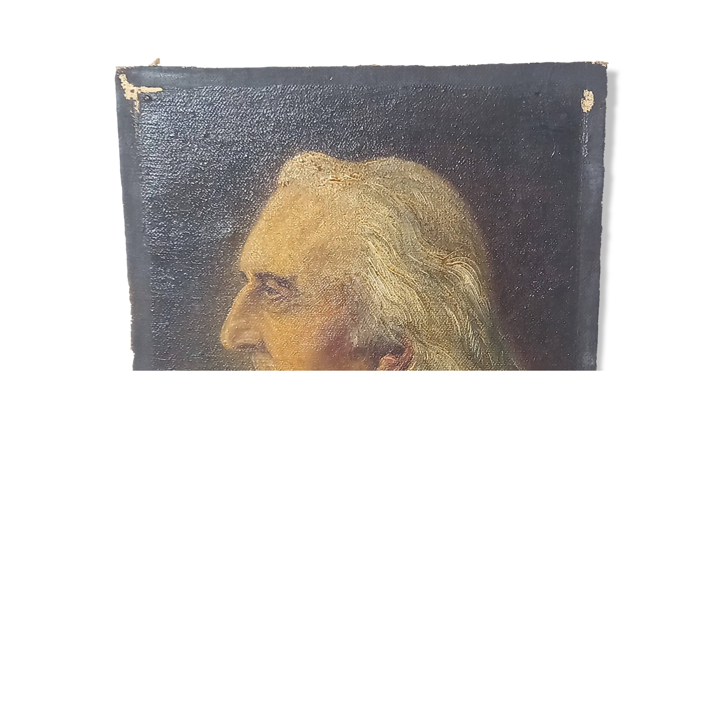 Charismatic Portrait of the Composer Franz Liszt – Oil On Canvas