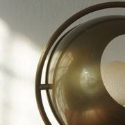 Lampe de table en laiton design Florian Schulz, années 1970.