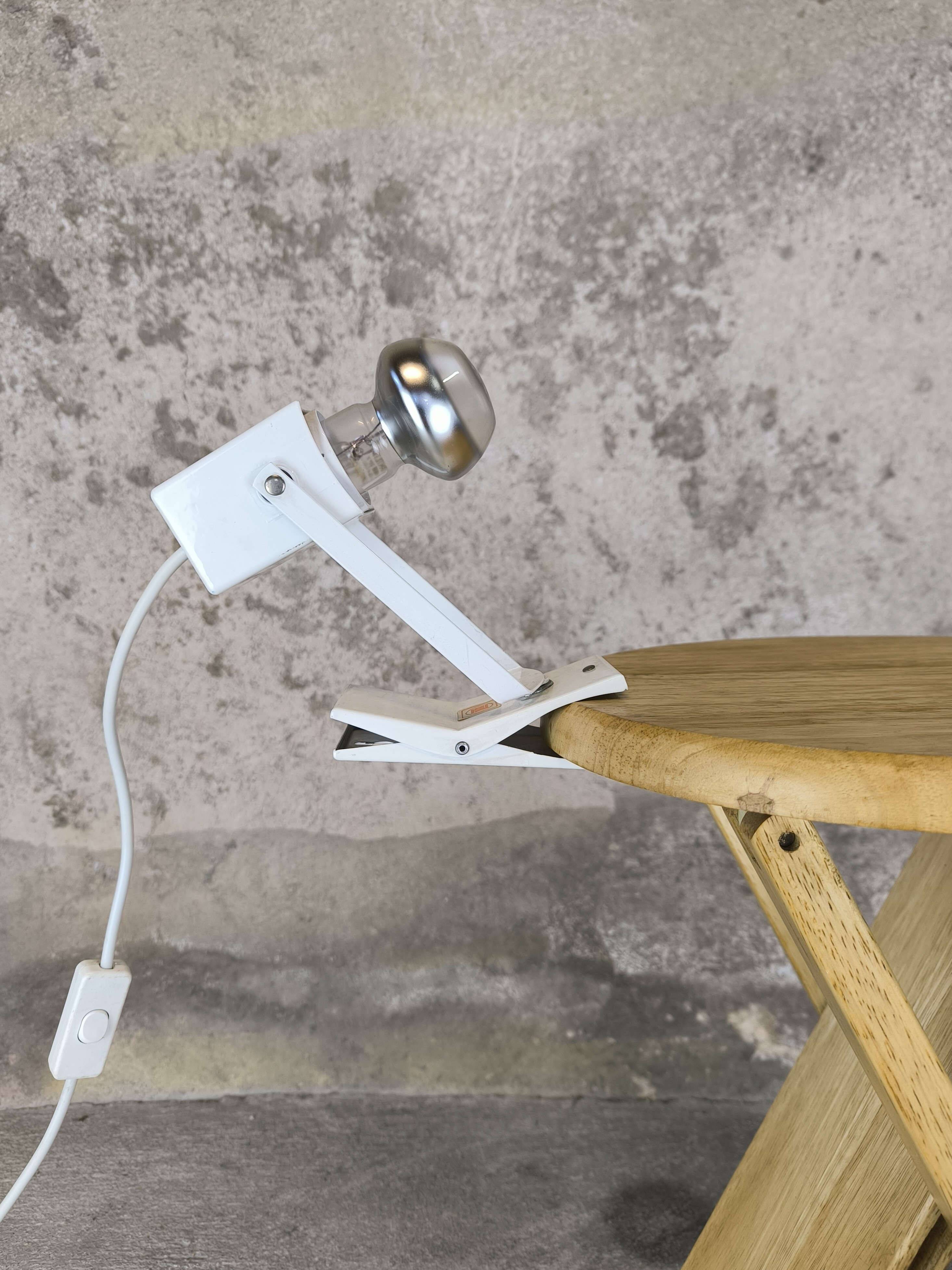 LITA vintage white clip-on spotlight