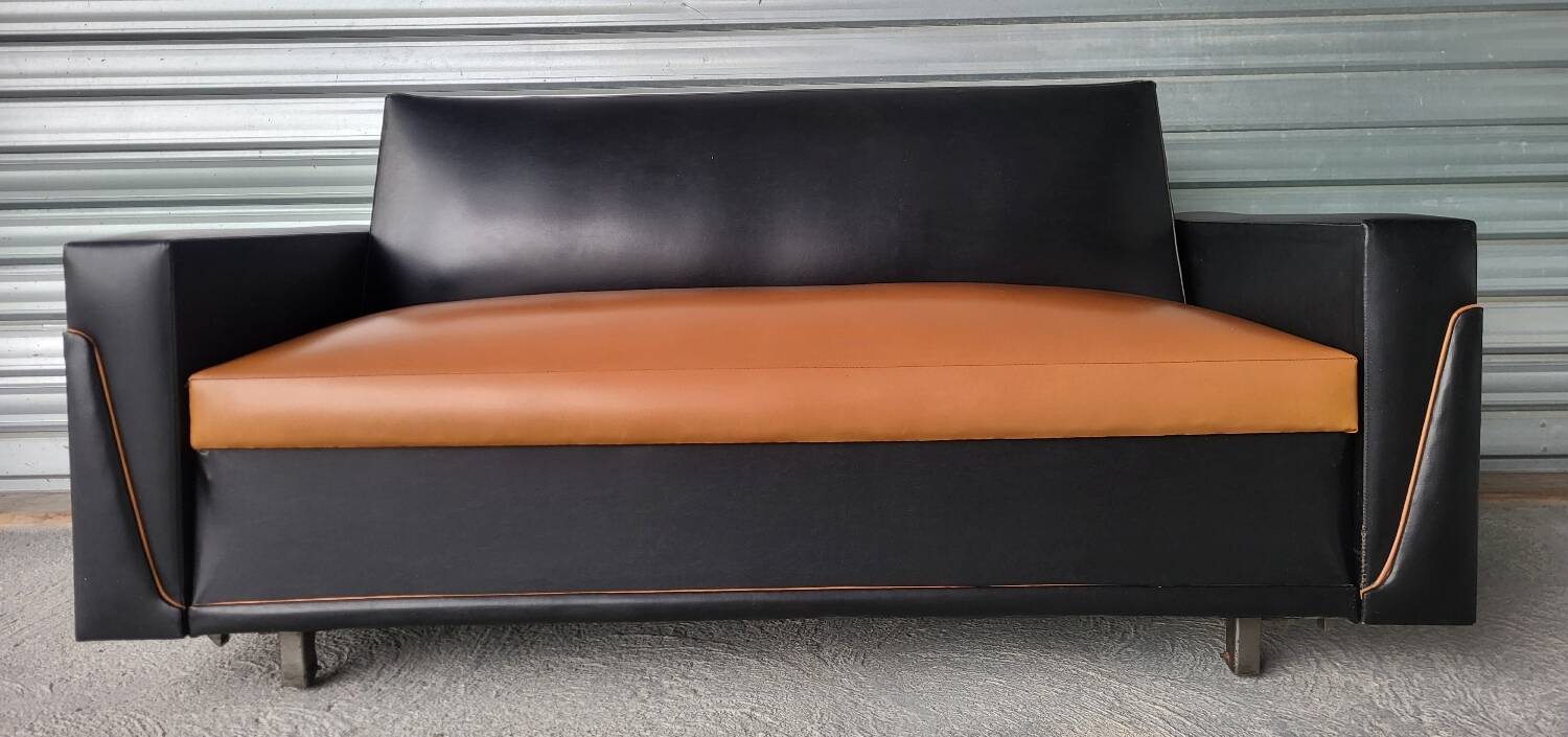 Authentic Vintage sofa bed sofa bed bench in very good condition