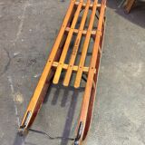 Large old sleigh sledge alsace decoration noel davos 1950