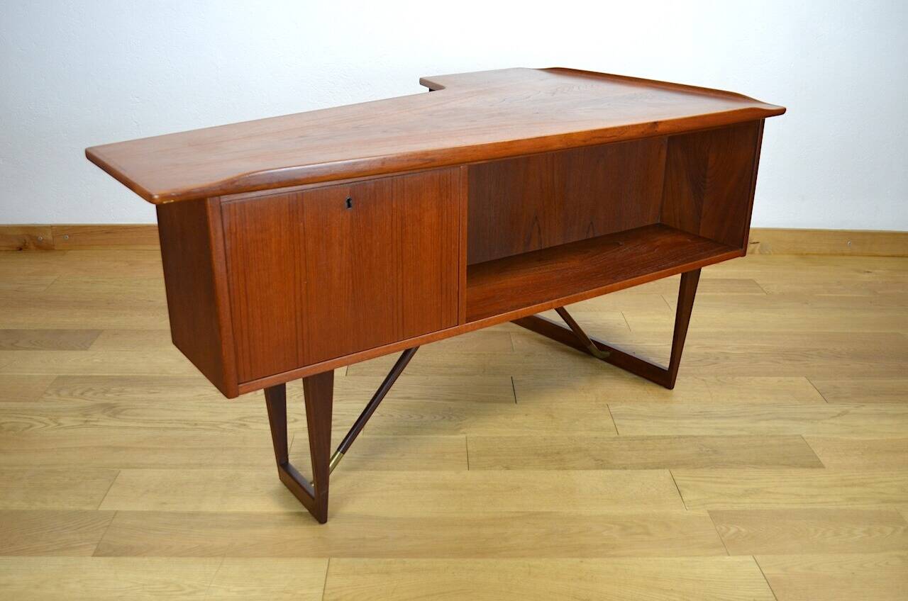 Boomerang Teak Desk by Peter Lovig 1950
