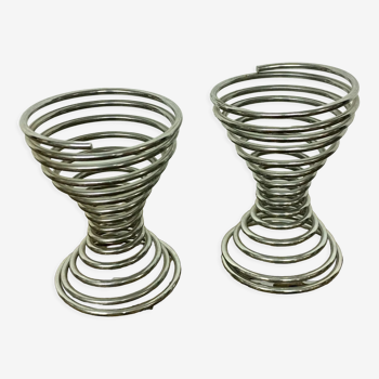 Set of 2 stainless steel shells