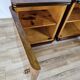 1940 Art Decò nightstands in walnut with door and shelf