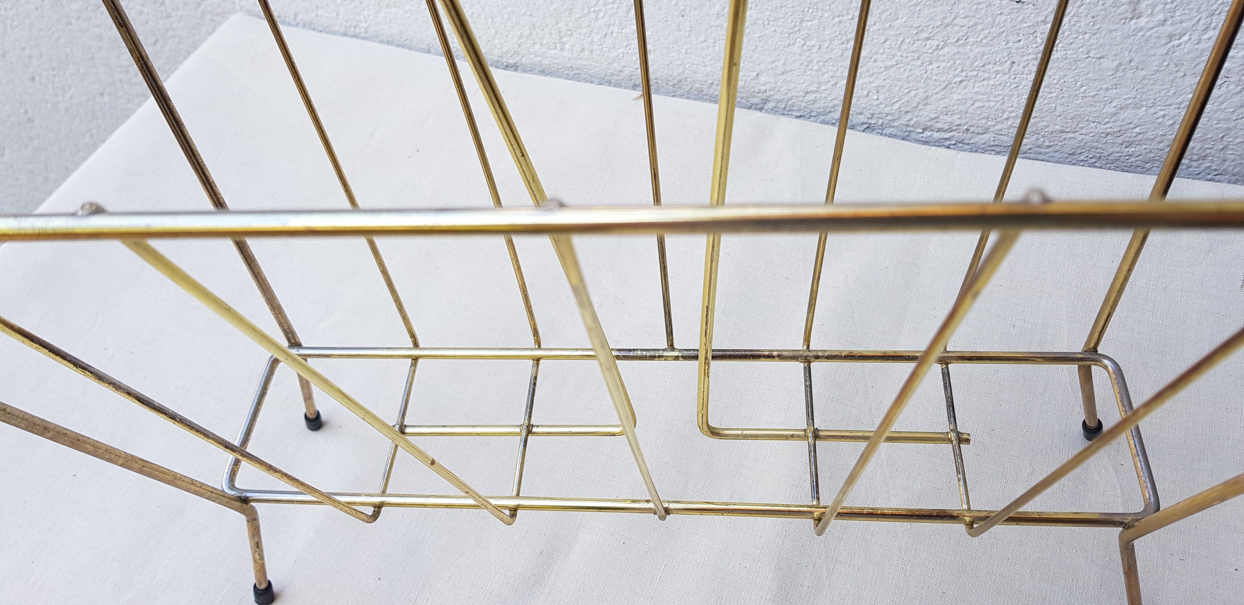 60's gold metal review door