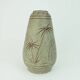 Early 1960s u-keramik mid century ceramic vase model no. 137/30 elephants and palmtrees decor