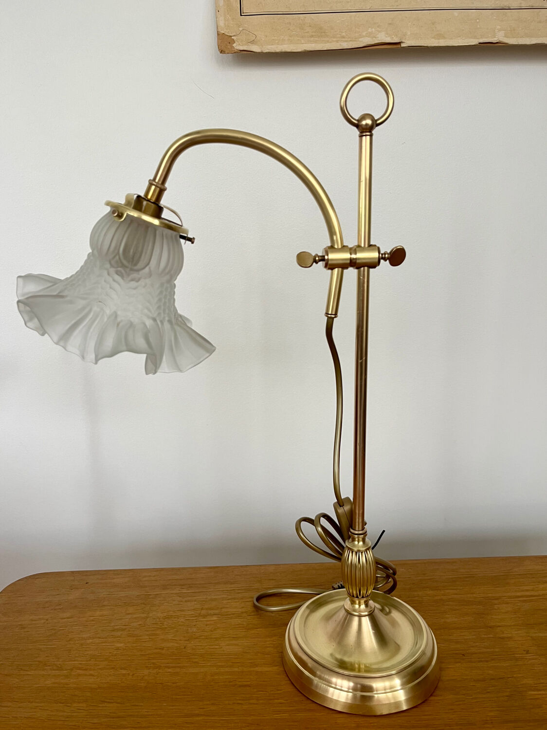 1900 adjustable swan neck lamp