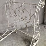 Bed former romantic wrought iron 1900
