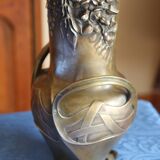 Bronze vase signed