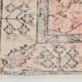 5x8 Faded Pink & Beige Floral Turkish Vintage Rug, 143x248 Cm