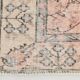 Tapis turc vintage à fleurs rose délavé et beige 5x8, 143x248 cm