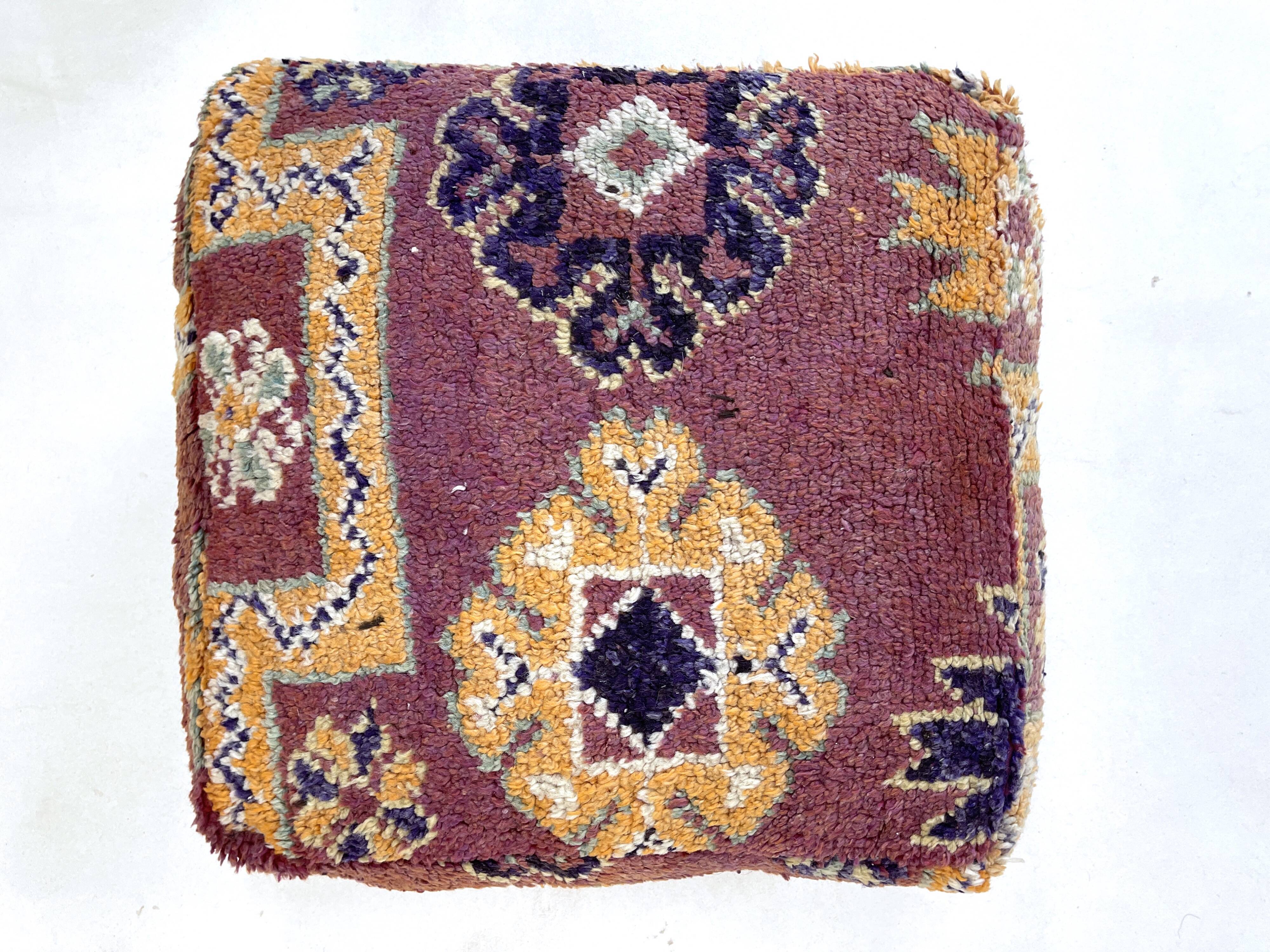 Moroccan kilim pouf