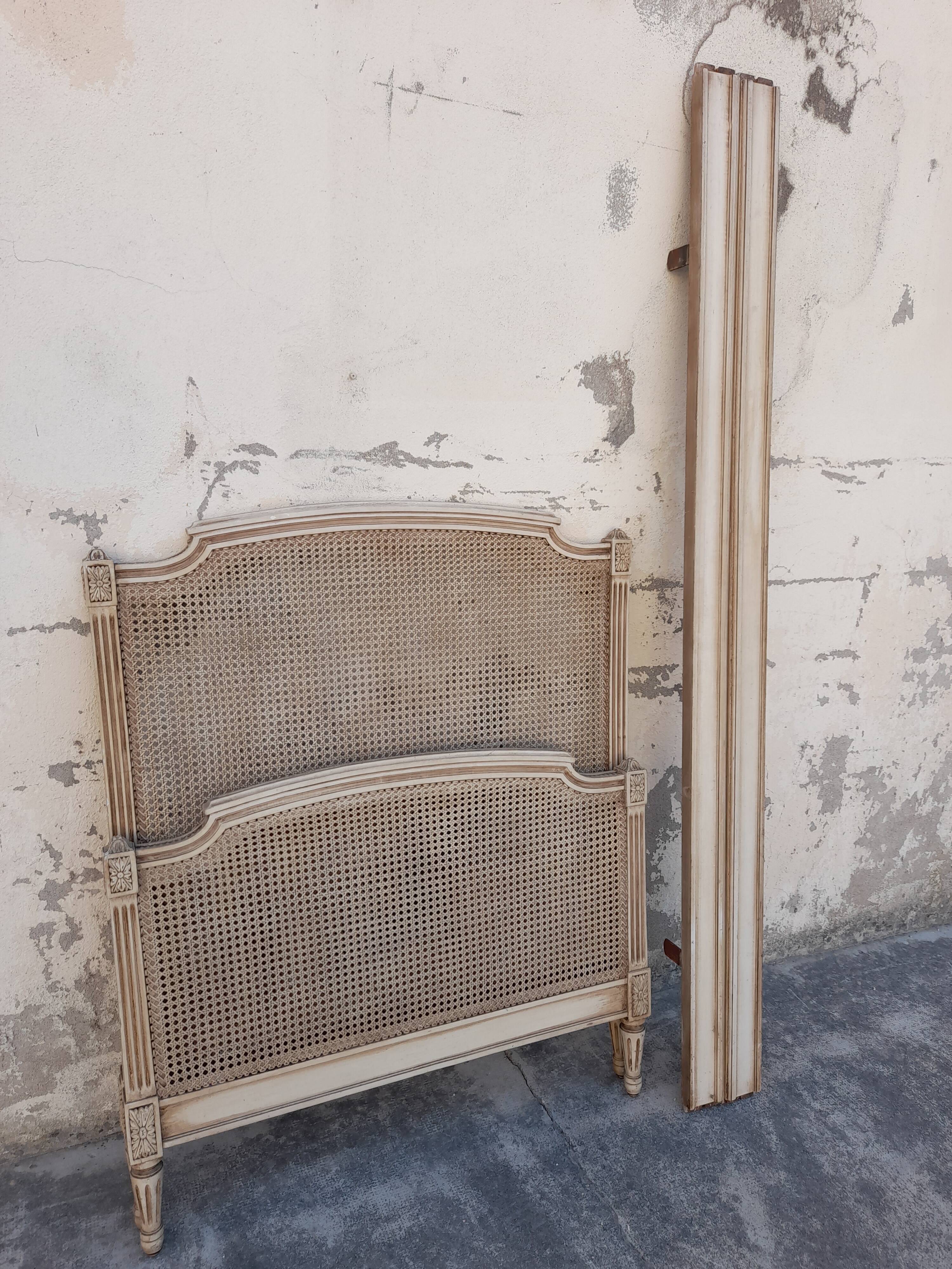 Louis XVI style bed in cannage 1900