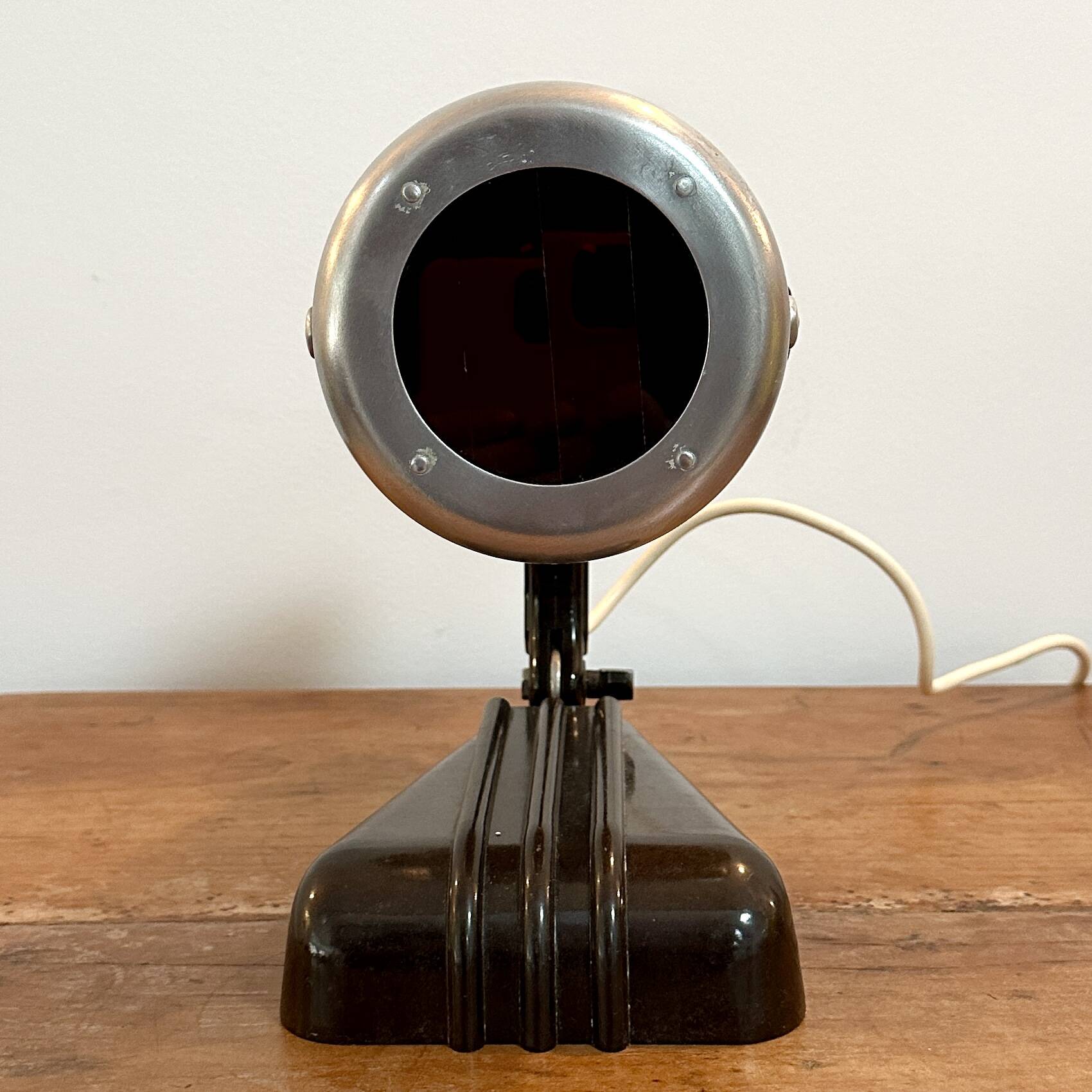 Bakelite and chromed metal lamp - 1950s - Bauhaus style - Sollux Hanau