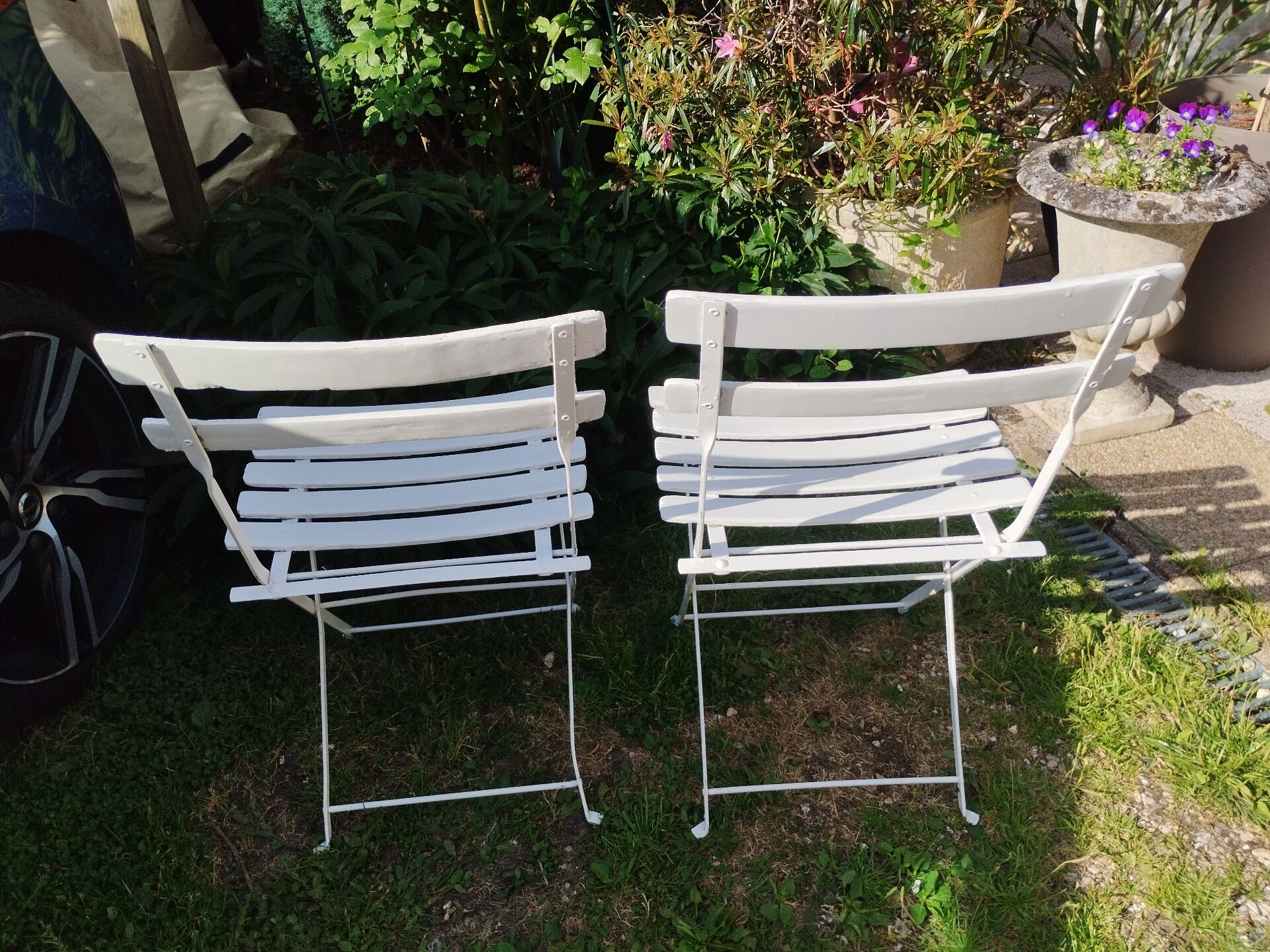 Salon de jardin ancien en fer