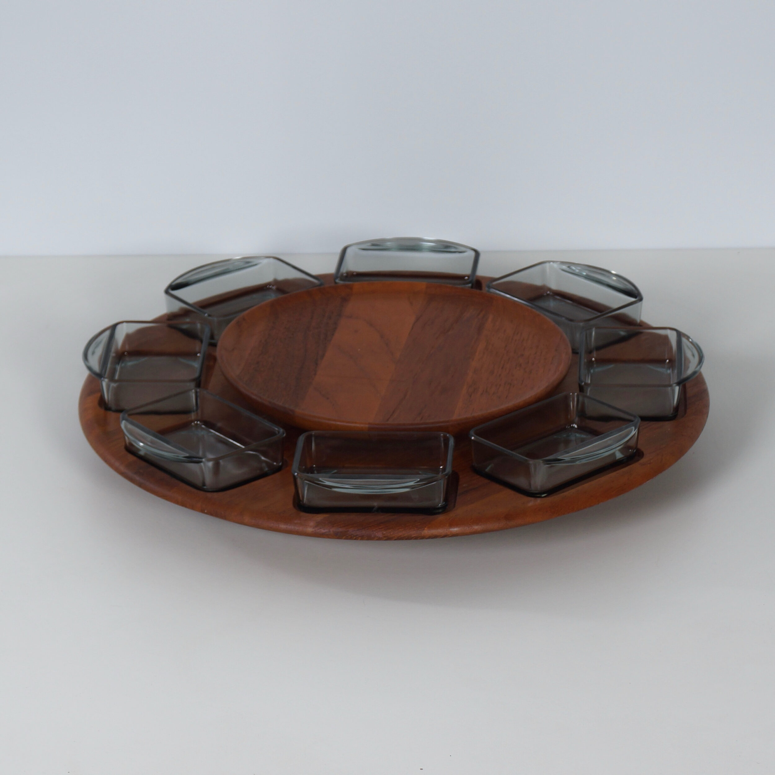 Danish Lazy Susan snack tray by Digsmed, Denmark, 1960s