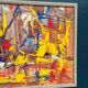 Original Swedish Oil on Panel - 'Komposition' by Daniel Raphaël - Signed - Vintage and Framed - 53 x 38 cm (20.9" x 15")
