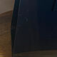 Black plexiglass magazine rack