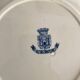 6 assiettes plates en terre de fer Gien "fleur d'automne"